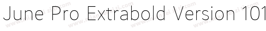 June Pro Extrabold Version 1012字体转换